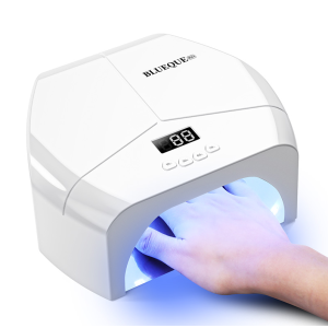 BLUEQUE 268W UV LED Nagellampe Nageltrockner 57 LEDs Timer Sensor