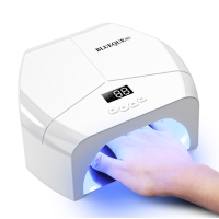 BLUEQUE 268W UV LED Nagellampe Nageltrockner 57 LEDs Timer Sensor