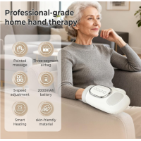 Handmassagegerät mit Wärme Kabellos Elektrisch 3 Modi USB-C Wiederaufladbar