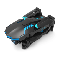 Drone X6 Folding Model 4K WiFi FPV Drohne Dual Kamera 2 Akkus
