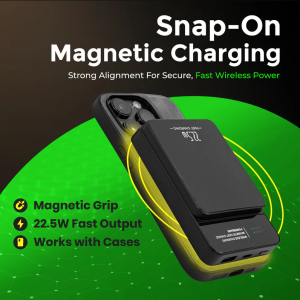 SnapKit Ladekit 3in1 Wireless Ladegerät Powerbank 30W USB-C für Apple Samsung