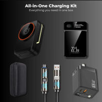 SnapKit Ladekit 3in1 Wireless Ladegerät Powerbank 30W USB-C für Apple Samsung
