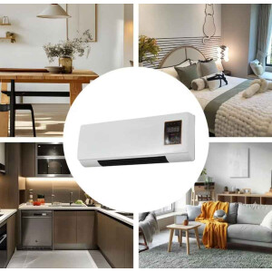 Wand Heizlüfter 1800W Ventilator 220V Timer Fernbedienung Heizgerät