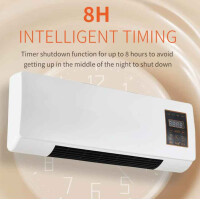 Wand Heizlüfter 1800W Ventilator 220V Timer Fernbedienung Heizgerät