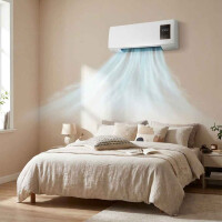 Wand Heizlüfter 1800W Ventilator 220V Timer Fernbedienung Heizgerät