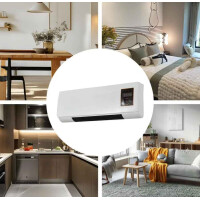 Wand Heizlüfter 1800W Ventilator 220V Timer Fernbedienung Heizgerät