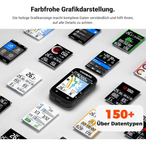 CooSpo CS600 GPS Fahrradcomputer Touchscreen Bluetooth ANT+ Navigation