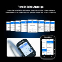 CooSpo CS600 GPS Fahrradcomputer Touchscreen Bluetooth ANT+ Navigation