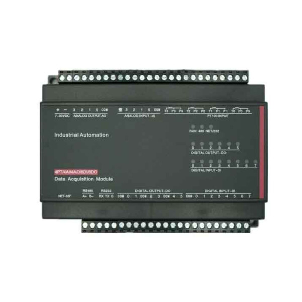 CWT MB318F Modbus RS485 IO Modul 4AI 4AO 8DI 6DO 4PT100 DAQ PLC