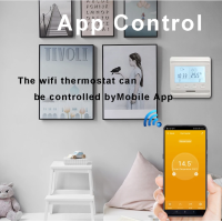 M6 LCD Raumthermostat 16A Programmierbar Fußbodenheizung Temperaturregler