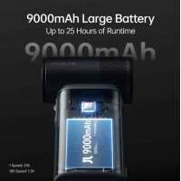 JISULIFE Ultra2 Handventilator 9000mAh Powerbank LED 100 Stufen USB-C