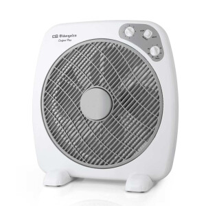 Box Ventilator 40cm 60W 3 Stufen Timer Oszillierend Bodenventilator Weiß