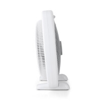 Box Ventilator 40cm 60W 3 Stufen Timer Oszillierend Bodenventilator Weiß
