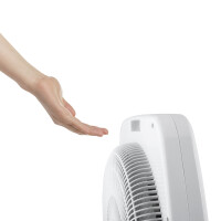 Box Ventilator 40cm 60W 3 Stufen Timer Oszillierend Bodenventilator Weiß