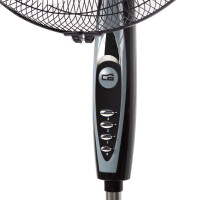 Standventilator 40cm 50W Höhenverstellbar Oszillierend 3 Stufen Schwarz