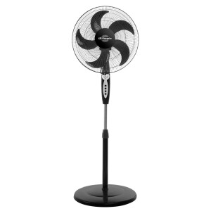 Standventilator 40cm 60W Fernbedienung Timer Leise Oszillierend 3 Modi Schwarz