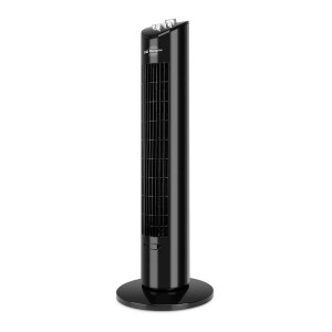 Turmventilator 60W 79cm Leise Oszillierend Timer 3 Stufen Schwarz