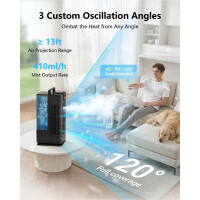 Mini Luftkühler 4in1 2000ml Wassertank 4 Stufen Timer Oszillation RGB