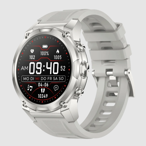 Gard Pro Ultra 3 Smartwatch AMOLED GPS Fitness Tracker 100 Sportmodi Silber