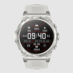 Gard Pro Ultra 3 Smartwatch AMOLED GPS Fitness Tracker 100 Sportmodi Silber