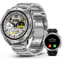 KOSPET TANK T3 Smartwatch Silber Herren Bluetooth Telefonie AMOLED