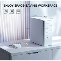 SOAYAN MN-N5 Mini PC Intel N150 12GB RAM 256GB SSD WLAN LAN Silber
