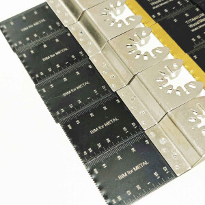15x Multitool Sägeblätter Holz Metall HCS BIM Titanium für Dremel Makita Bosch
