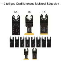 10x Multitool Sägeblätter Holz Kunststoff Titanium HCS 34 44 mm Oszillierend