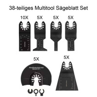 38x Multitool Sägeblätter HCS Japan Universal 10 20 35 44 60 90mm