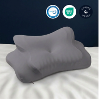 Ergonomisches Kissen Memory Foam Nackenkissen Schlafkissen Grau SOYA 3.0