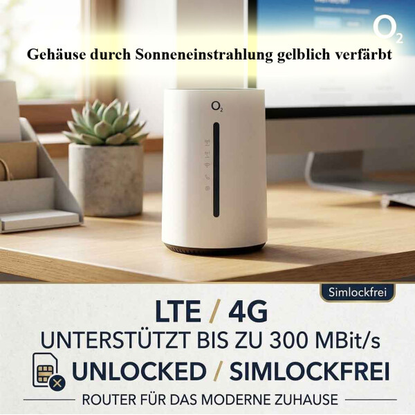 O2 HomeSpot LTE Router 4G WLAN SIMlockfrei 300 MBit/s B Ware gebraucht