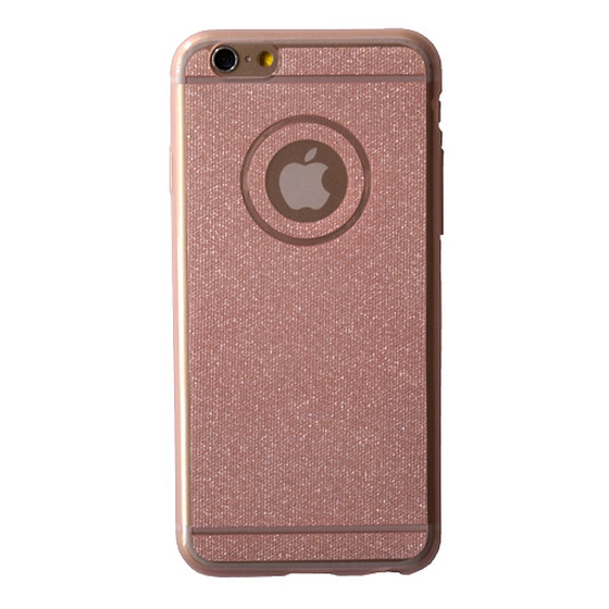 Gllitter TPU Silikon Hlle fr iPhone 6 / 6S Transparent Rot