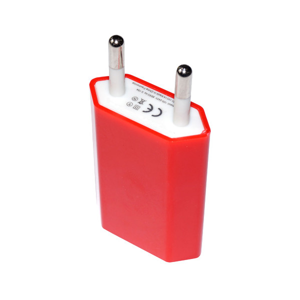 Universal USB Netzteil in Rot