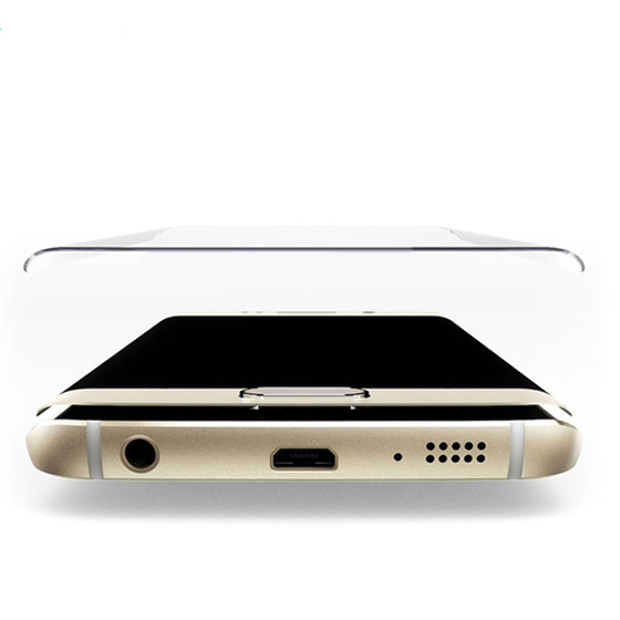 3D Echt Glas Displayschutz Folie fr Samsung Galaxy S7 Edge Curved Transparent