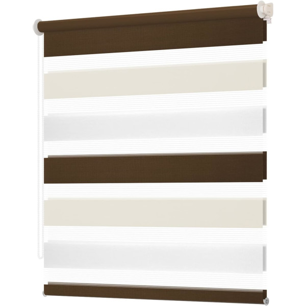 Weiß-beige-braun